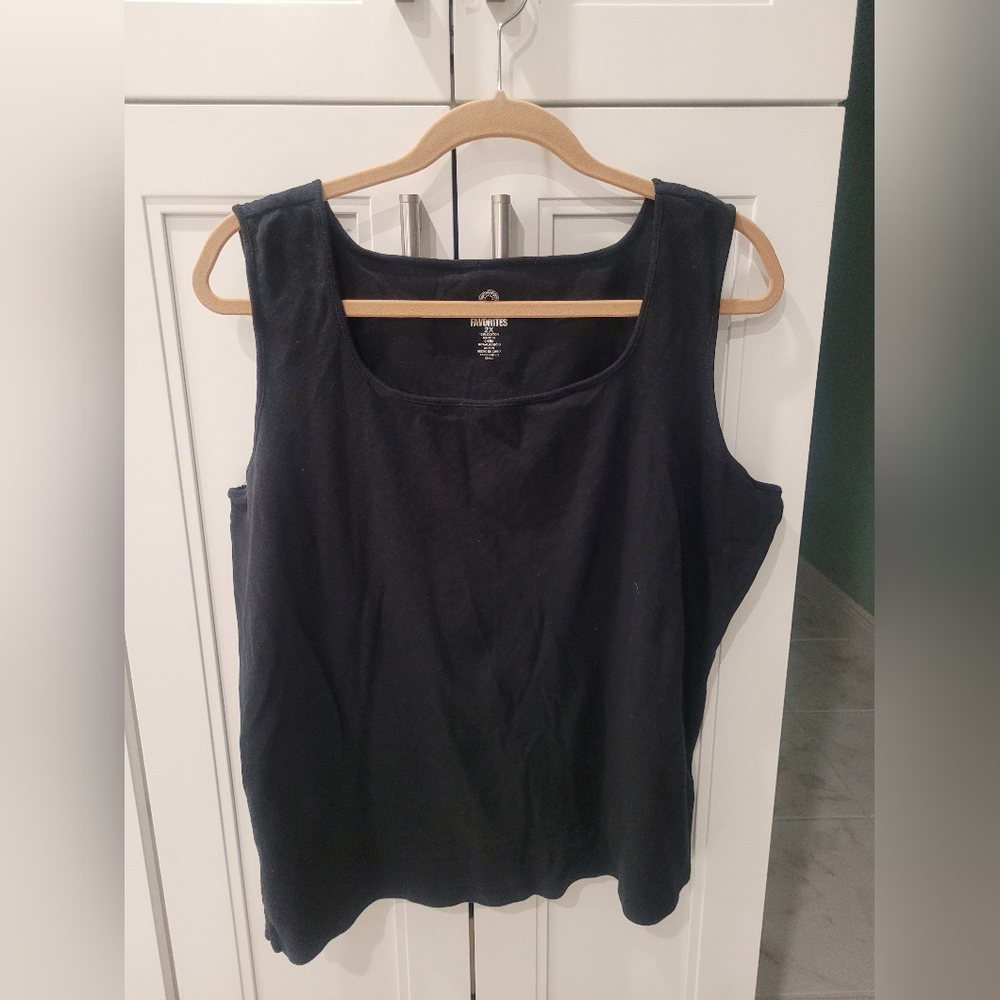 Ruby Rd Black Tank Top Size 2X